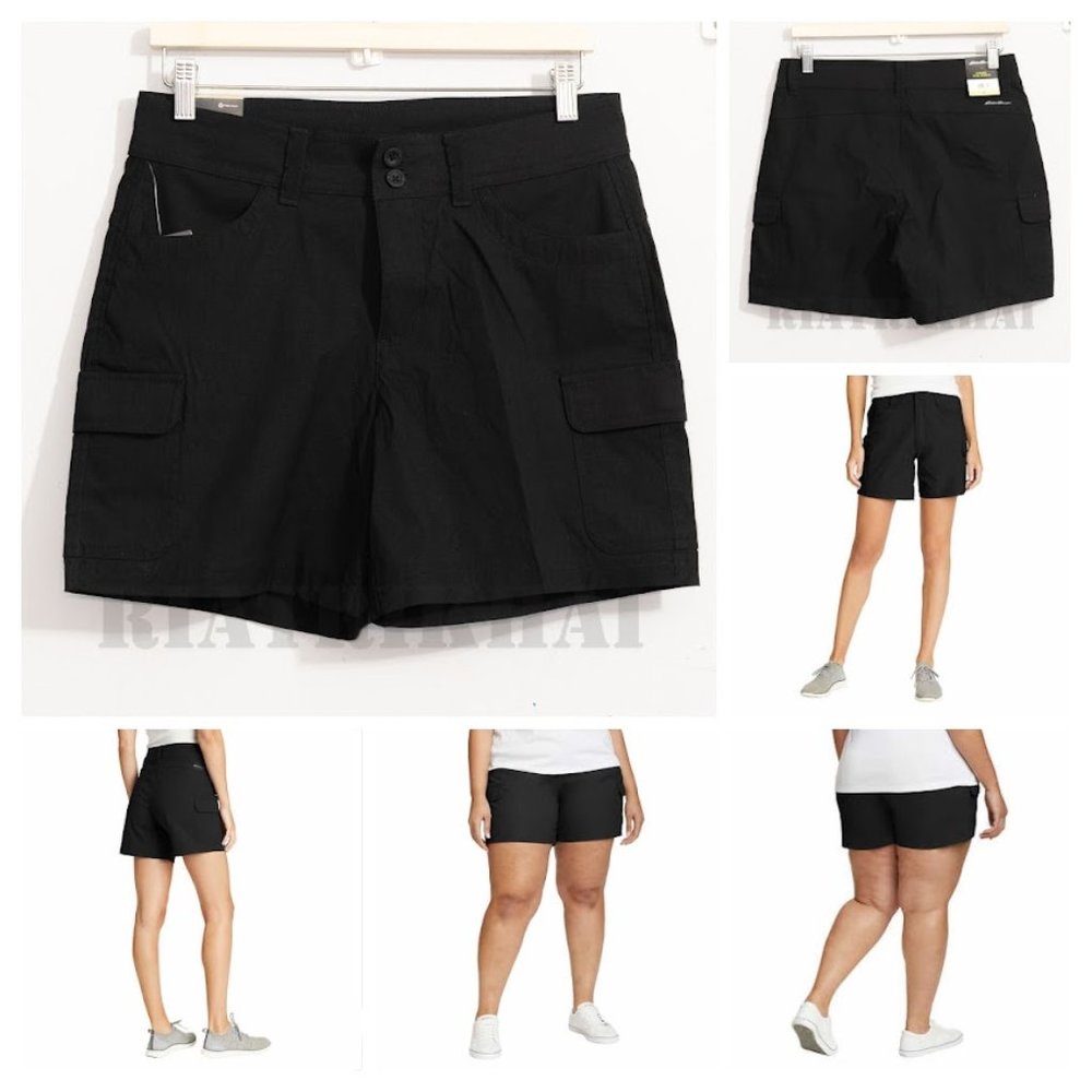Black NWt Eddie‎ Bauer Ladies' Summer Trail Short
